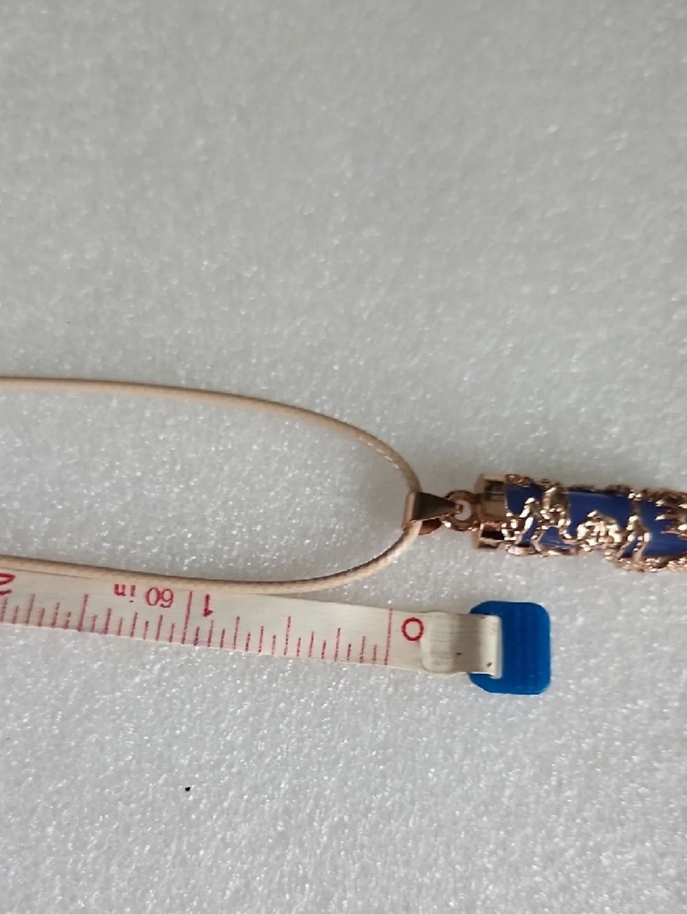 Hand Crafted Blue Dragon Cylinder Pendant Necklace